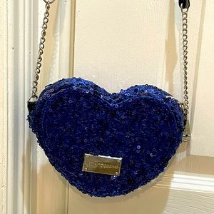 The cutest Betsy Johnson heart sparkle purse!